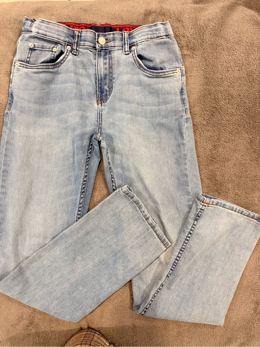 Levi's Light Wash Kids Straight Leg Jeans Size 16